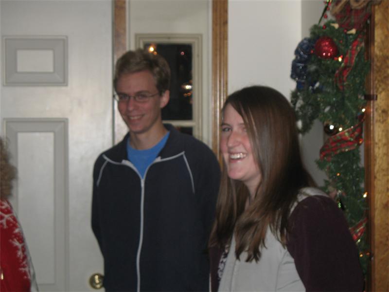 Dan takes Jenny over to his parents house where the guests await.